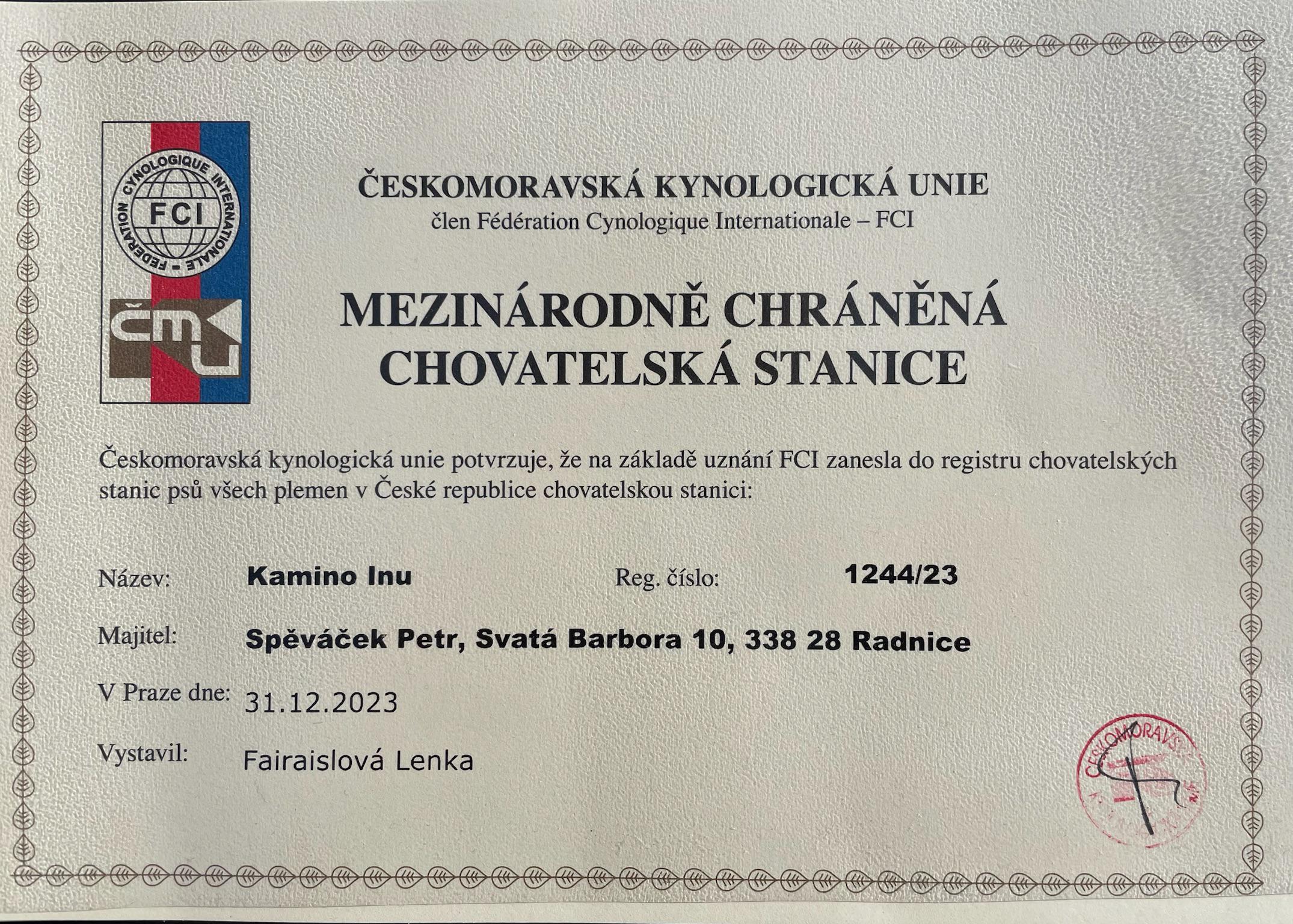 Kamino Inu, chovatelská stanice Tosa Inu foto 3