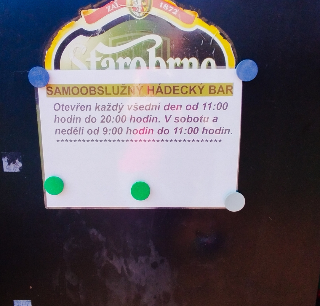 Samoobslužný Hádecký bar