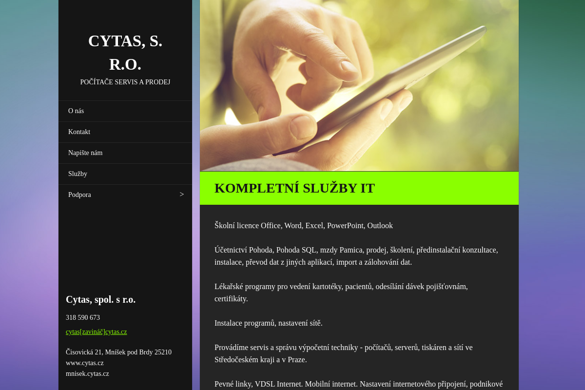 Počítače - CYTAS,spol. s r.o.