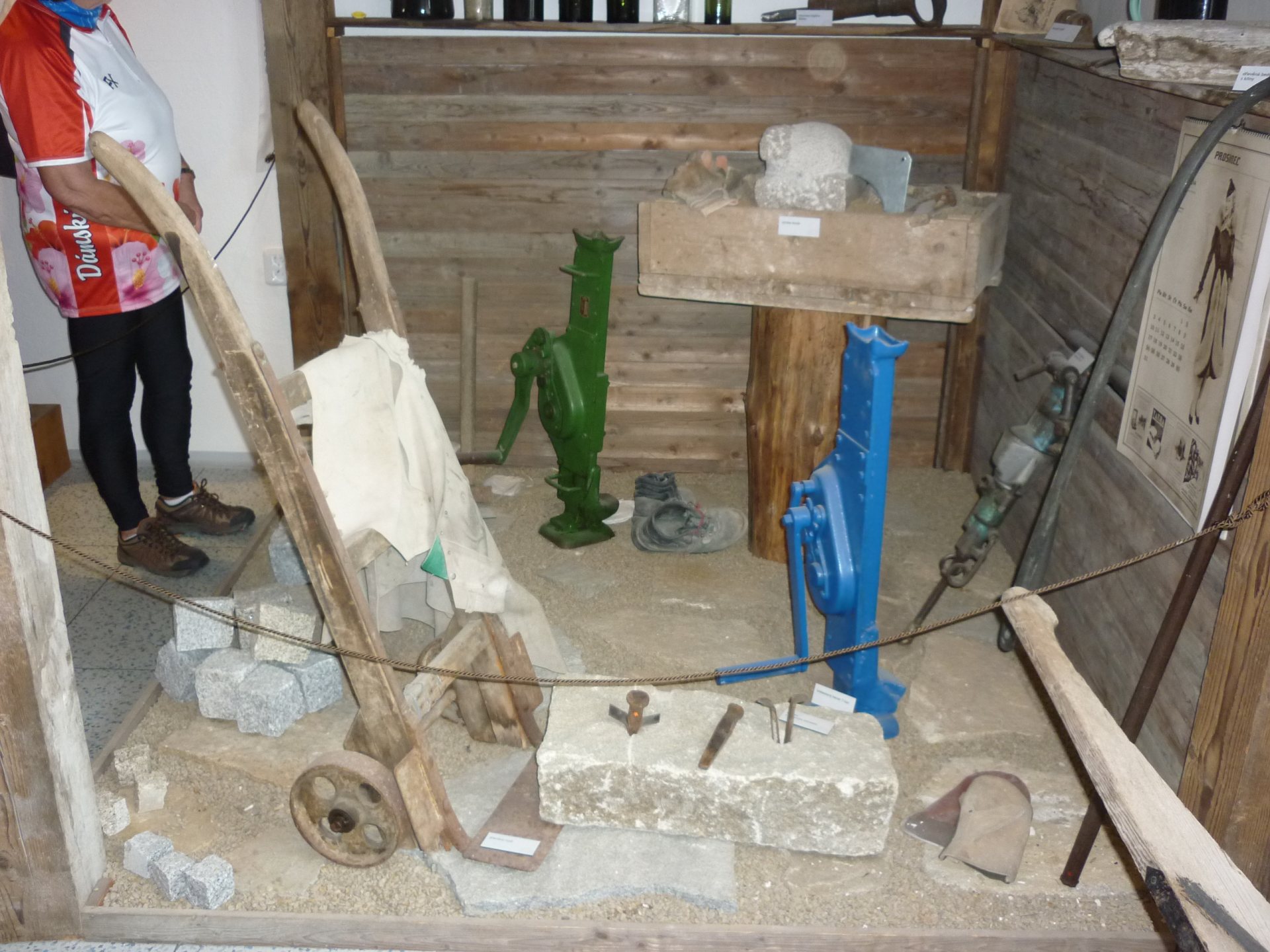 Expozice kamenictví v Mrákotíně