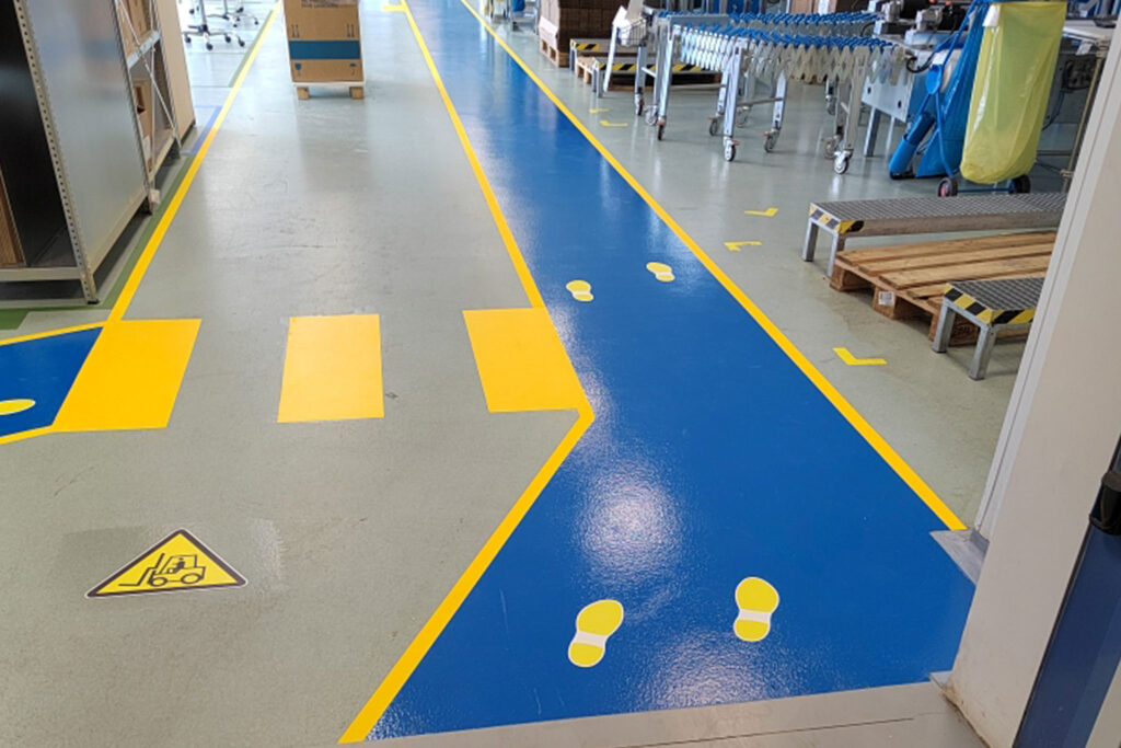 Průmyslové značení podlah