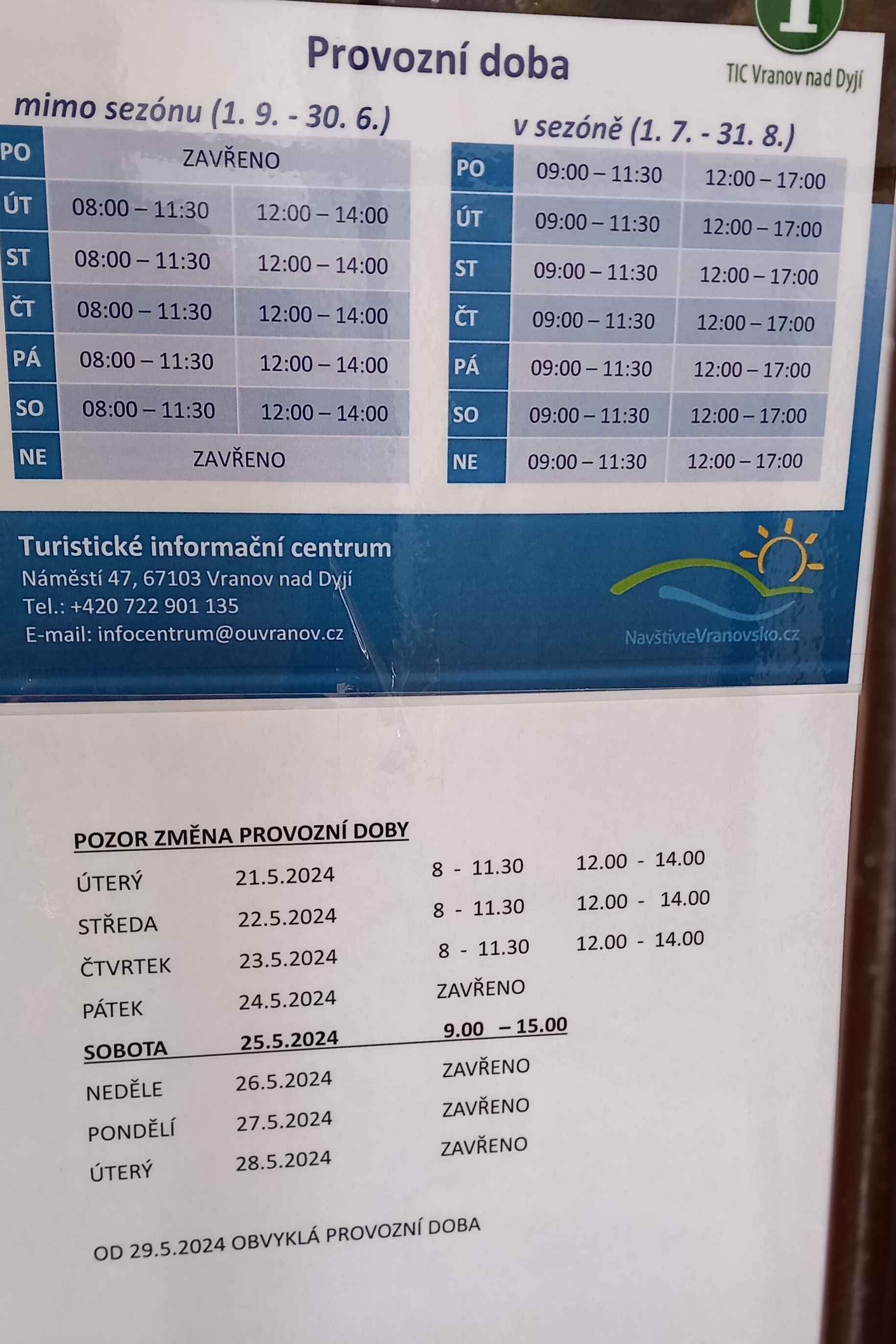 Turistické informační centrum Vranov nad Dyjí foto 3