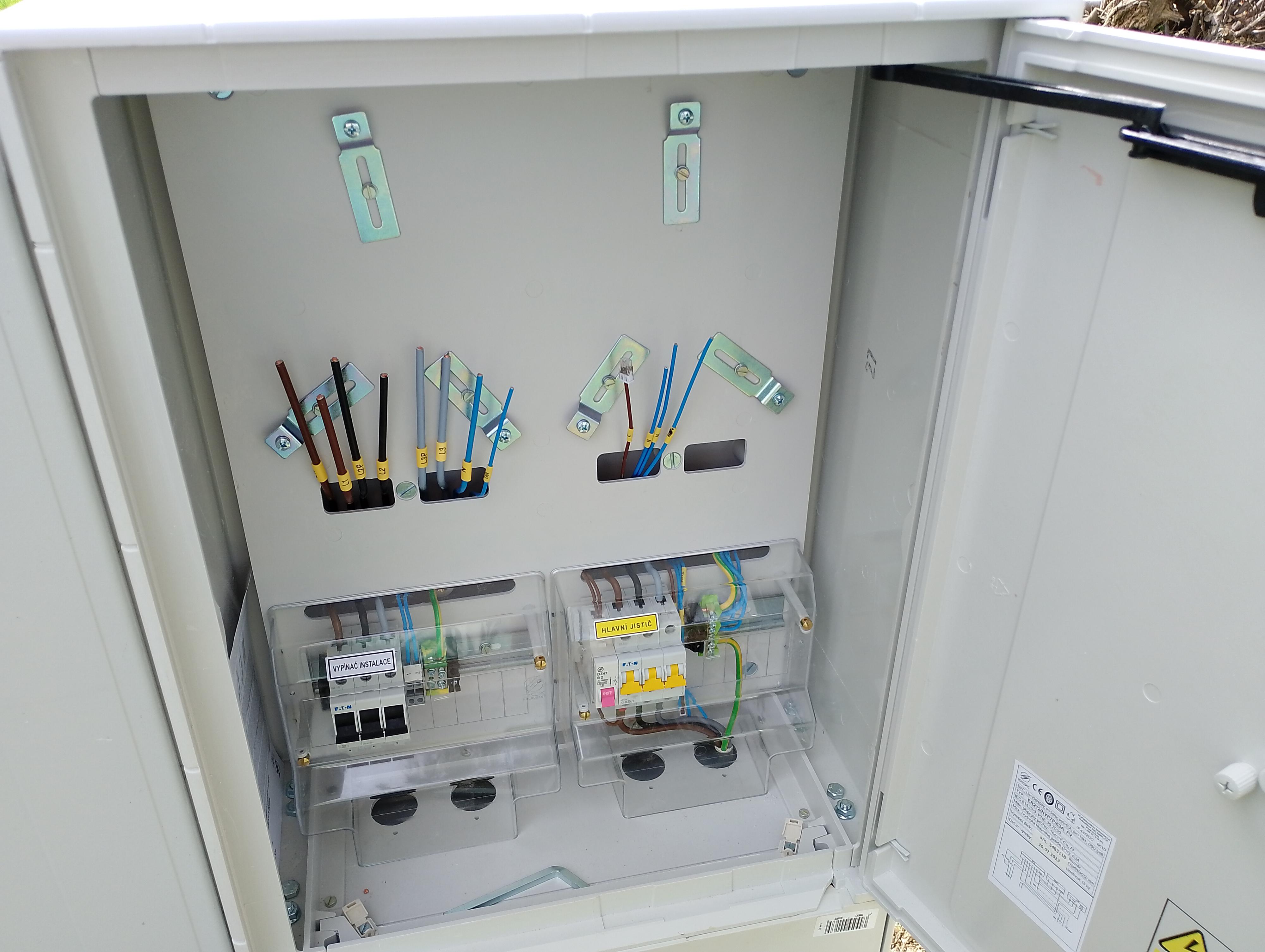 Revize elektroměrového rozvaděče
