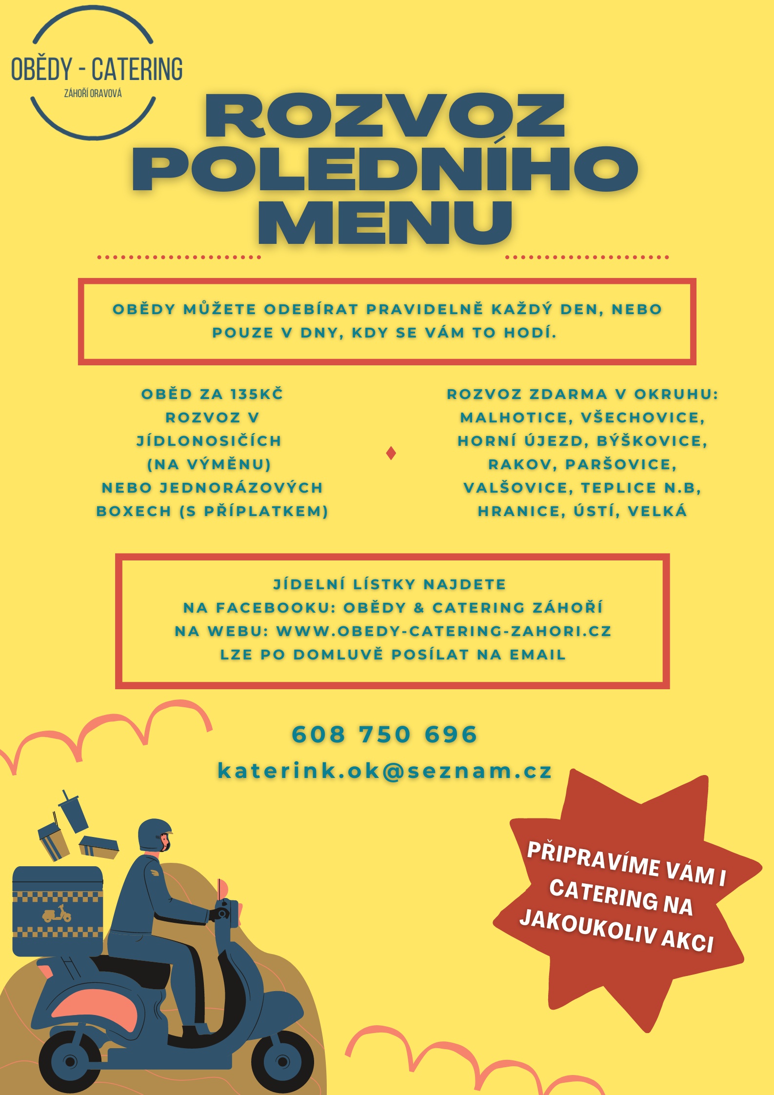 Obědy a catering Záhoří foto 1