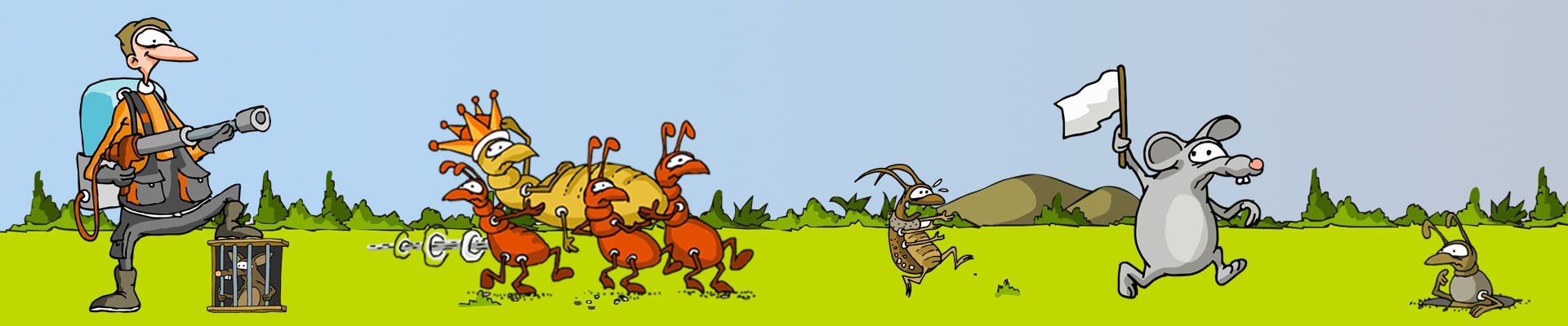 Úvodní obrázek DERATOR - deratizace, dezinsekce, dezinfekce