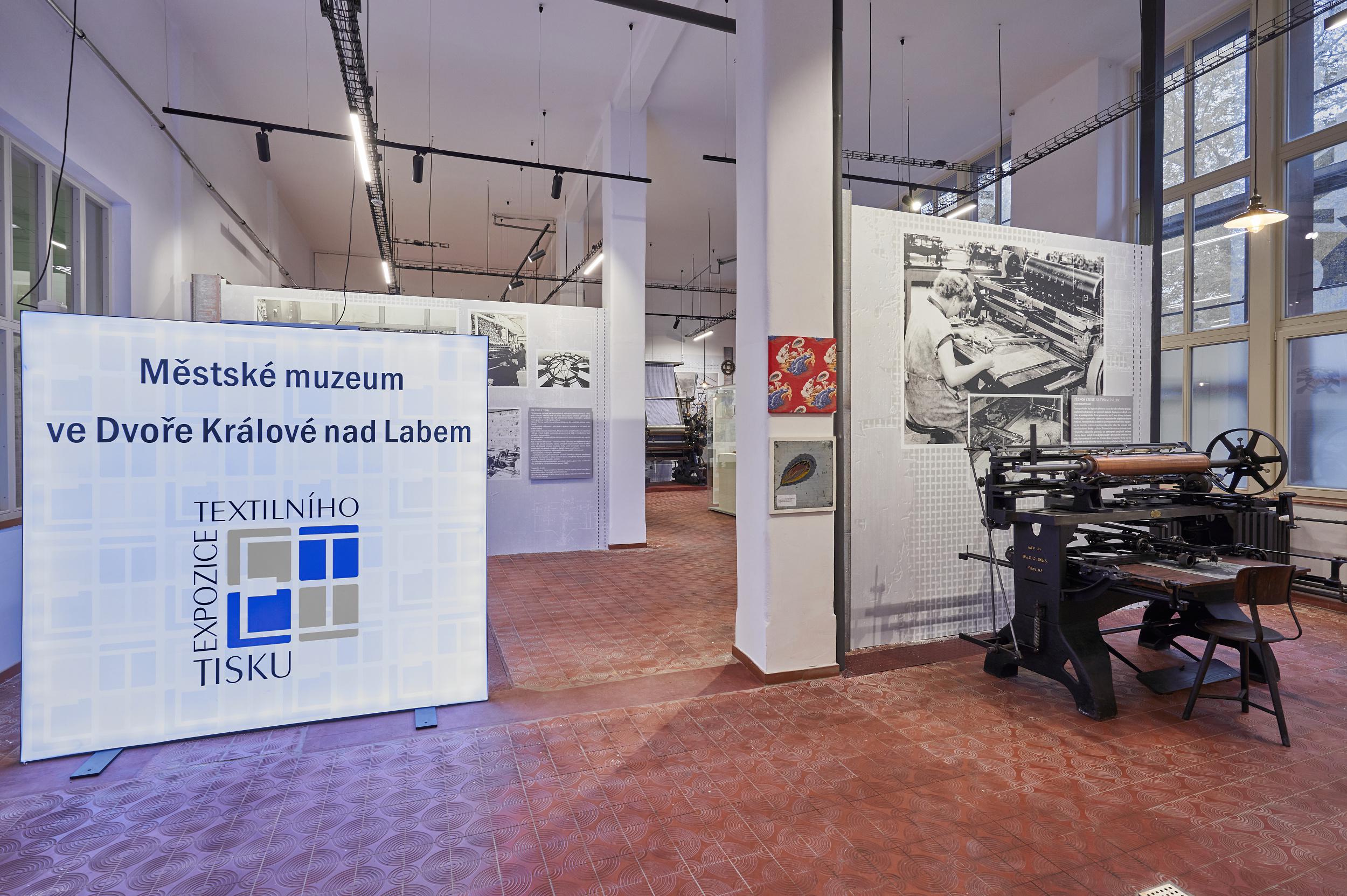 Městské muzeum ve Dvoře Králové nad Labem - Expozice textilního tisku