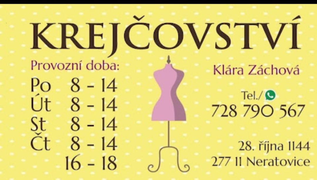 Klára Záchová - krejčovství foto 2