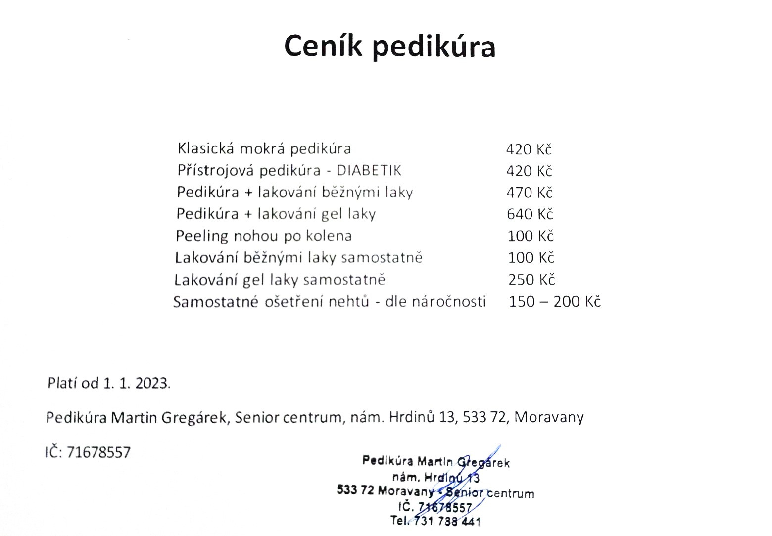 Pedikúra Martin Gregárek foto 2