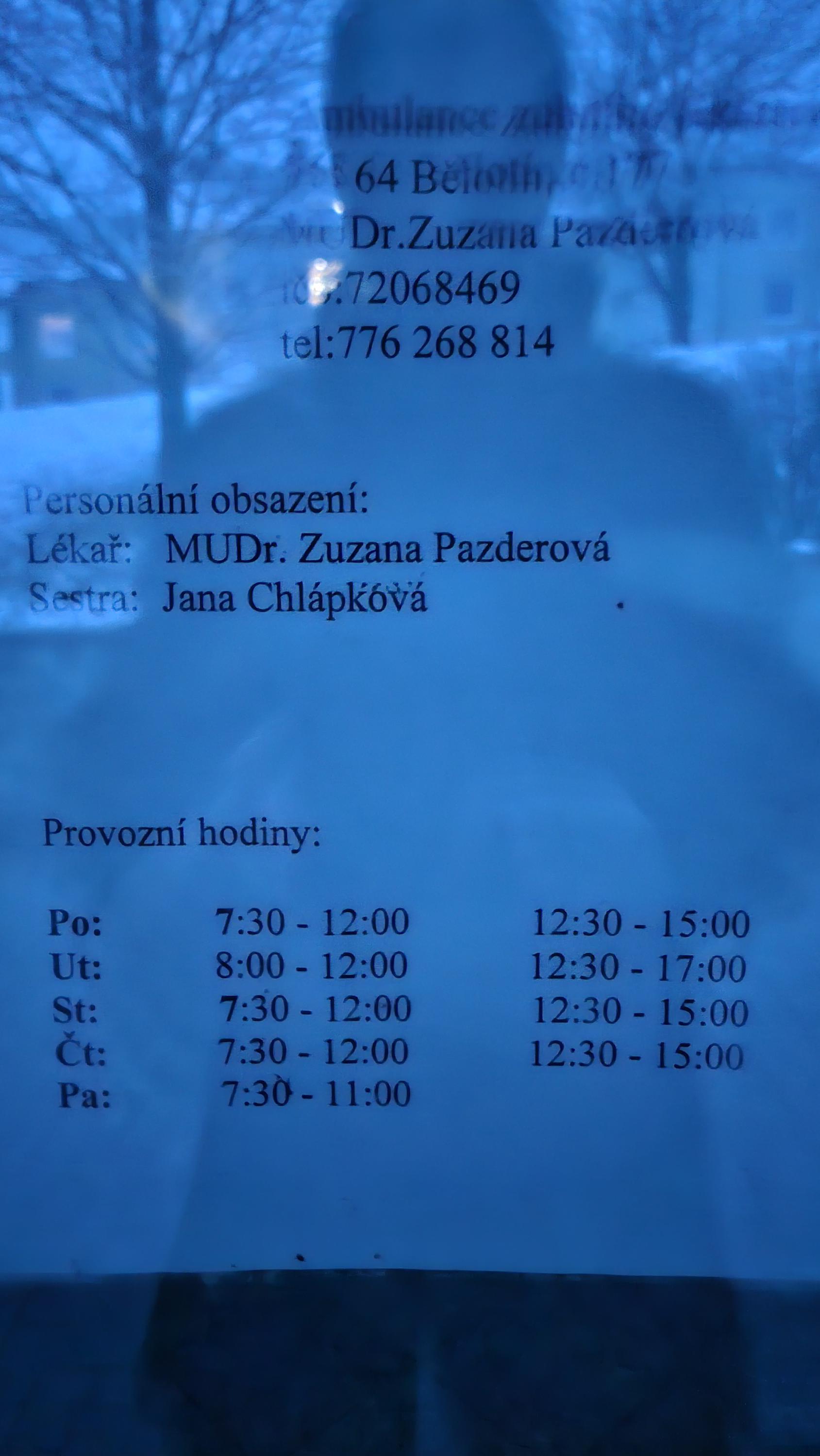 MUDr. Zuzana Pazderová foto 2