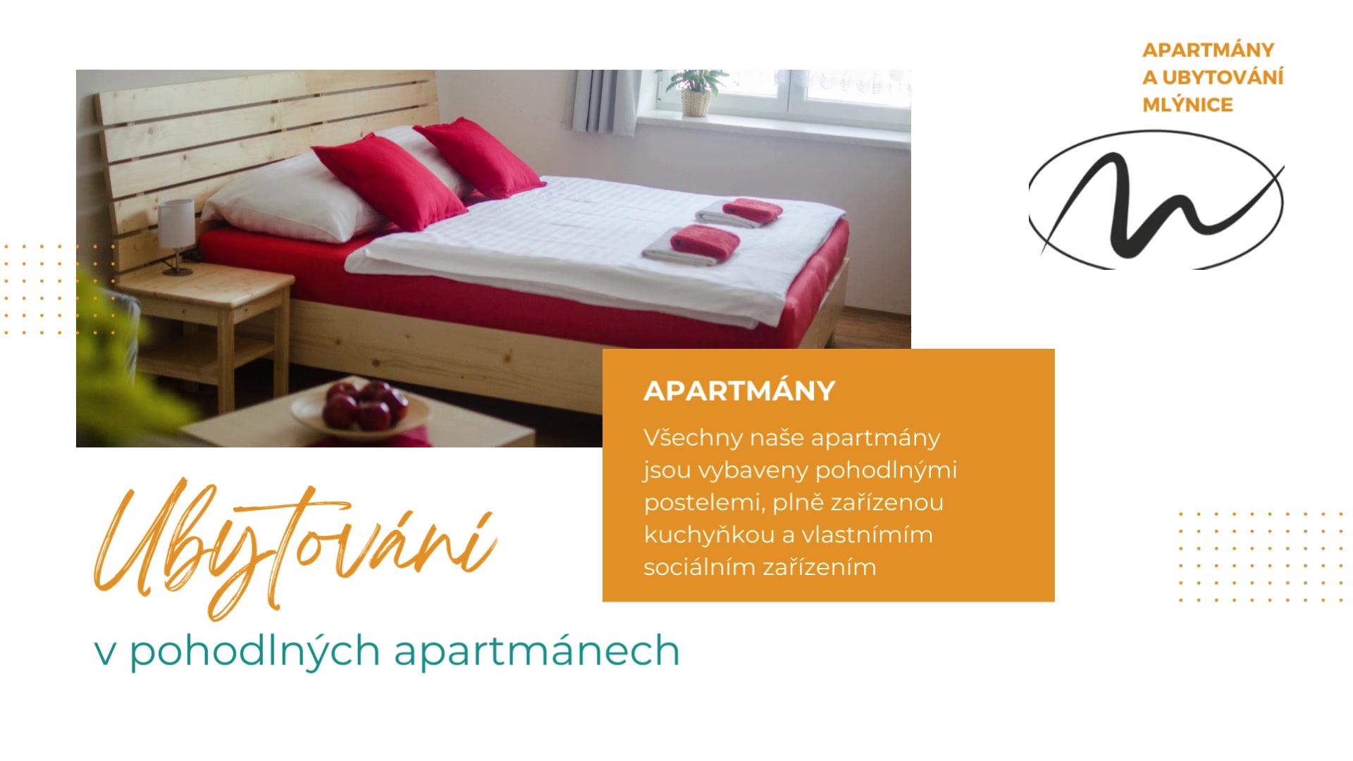 Apartmány a Ubytování Mlýnice foto 2 (náhled videa)