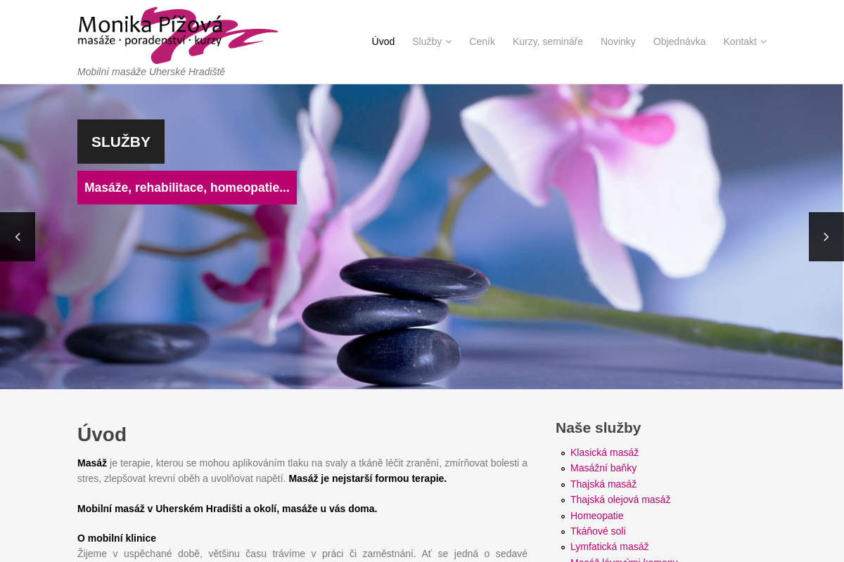 Monika Pížová - Masáže
