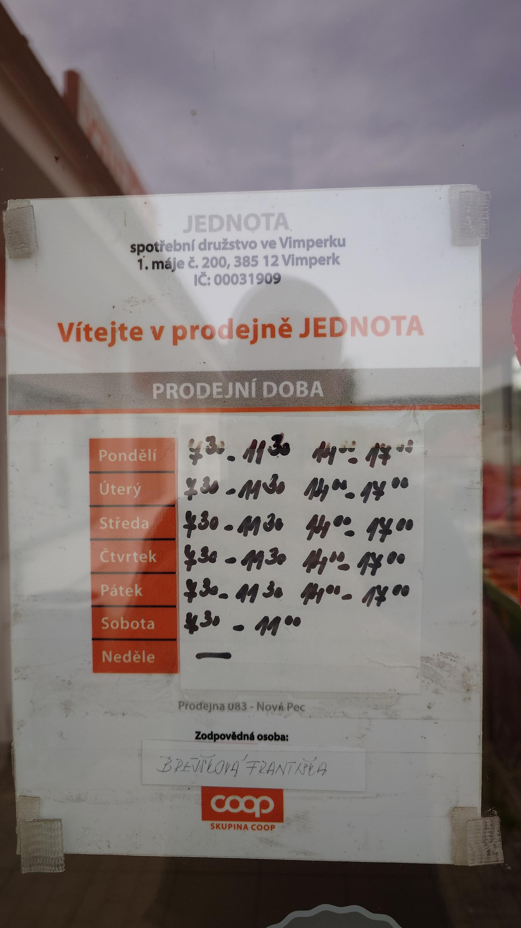 Jednota, spotřební družstvo ve Vimperku - COOP - TUTY foto 4