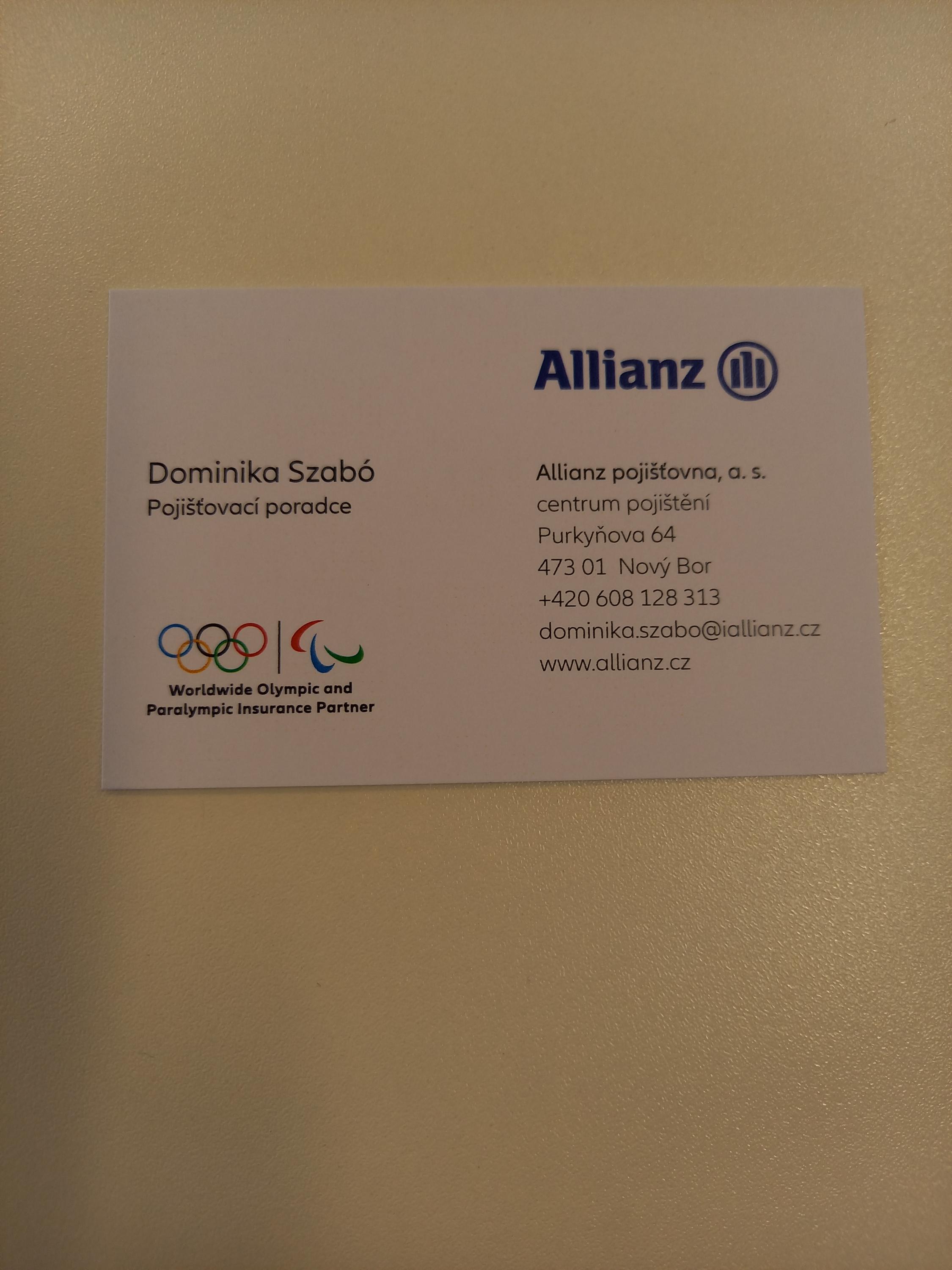 Allianz pojišťovací a finanční služby - Dominika Szabó foto 1