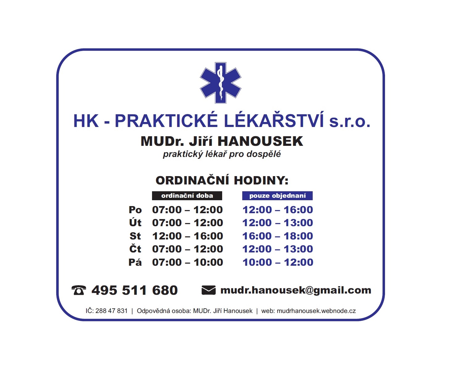 MUDr. Jiří Hanousek - praktický lékař foto 2