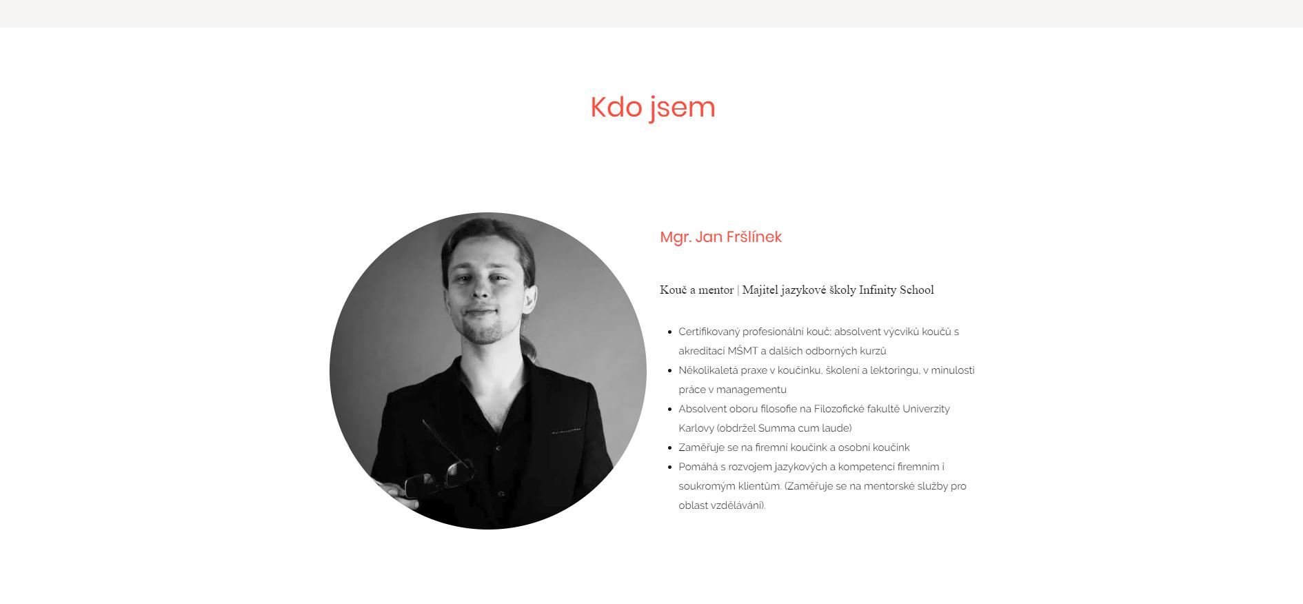 Koučink & Mentoring - Mgr. Jan Fršlínek foto 2