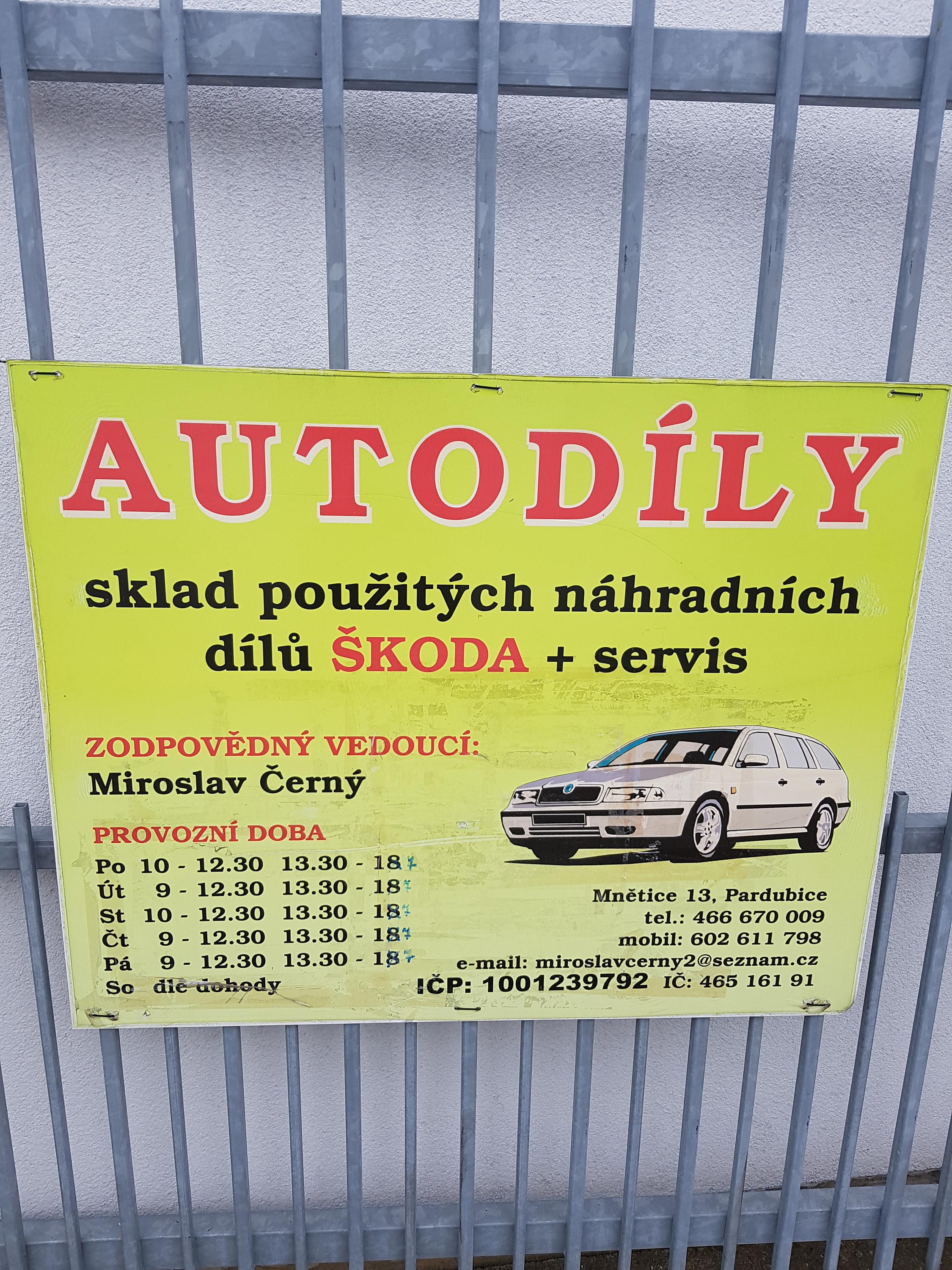 Miroslav Černý - Autodíly Škoda foto 1