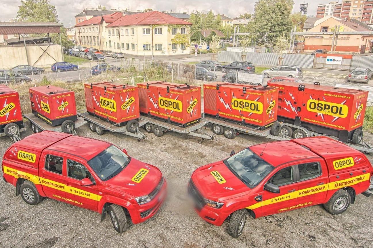 OSPOL TECH – kompresory a elektrocentrály