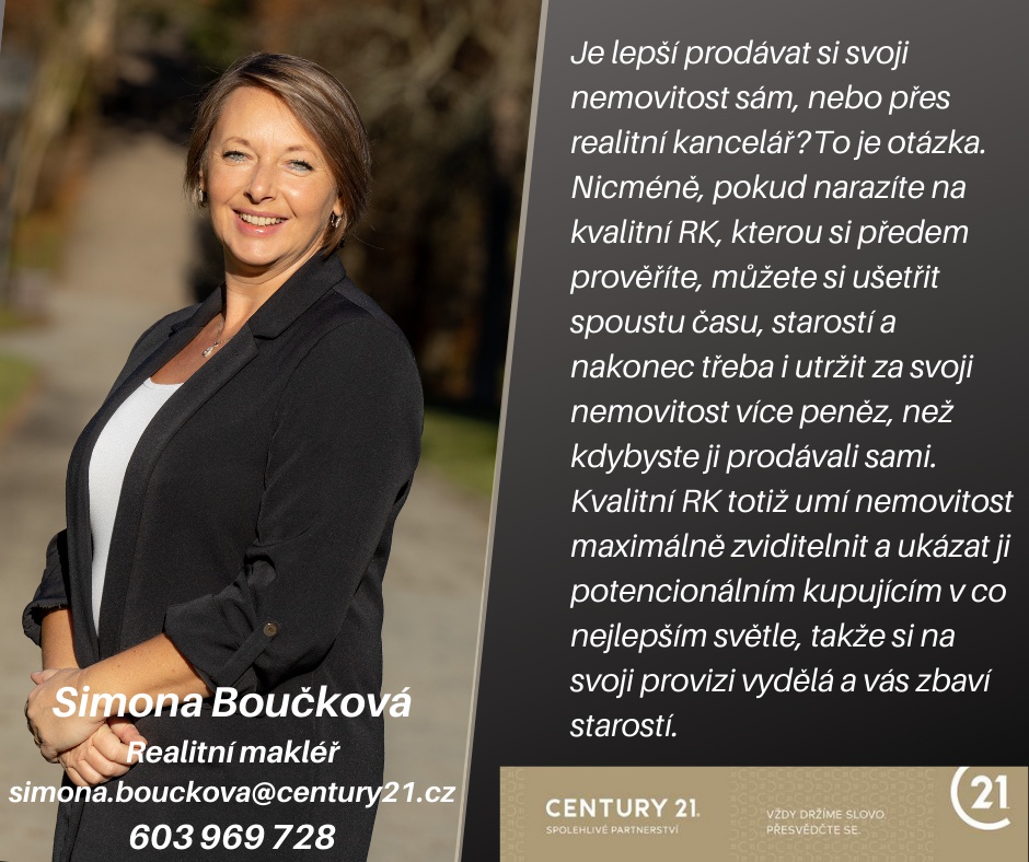 Simona Boučková Certifikovaný realitní makléř Century 21 General foto 2