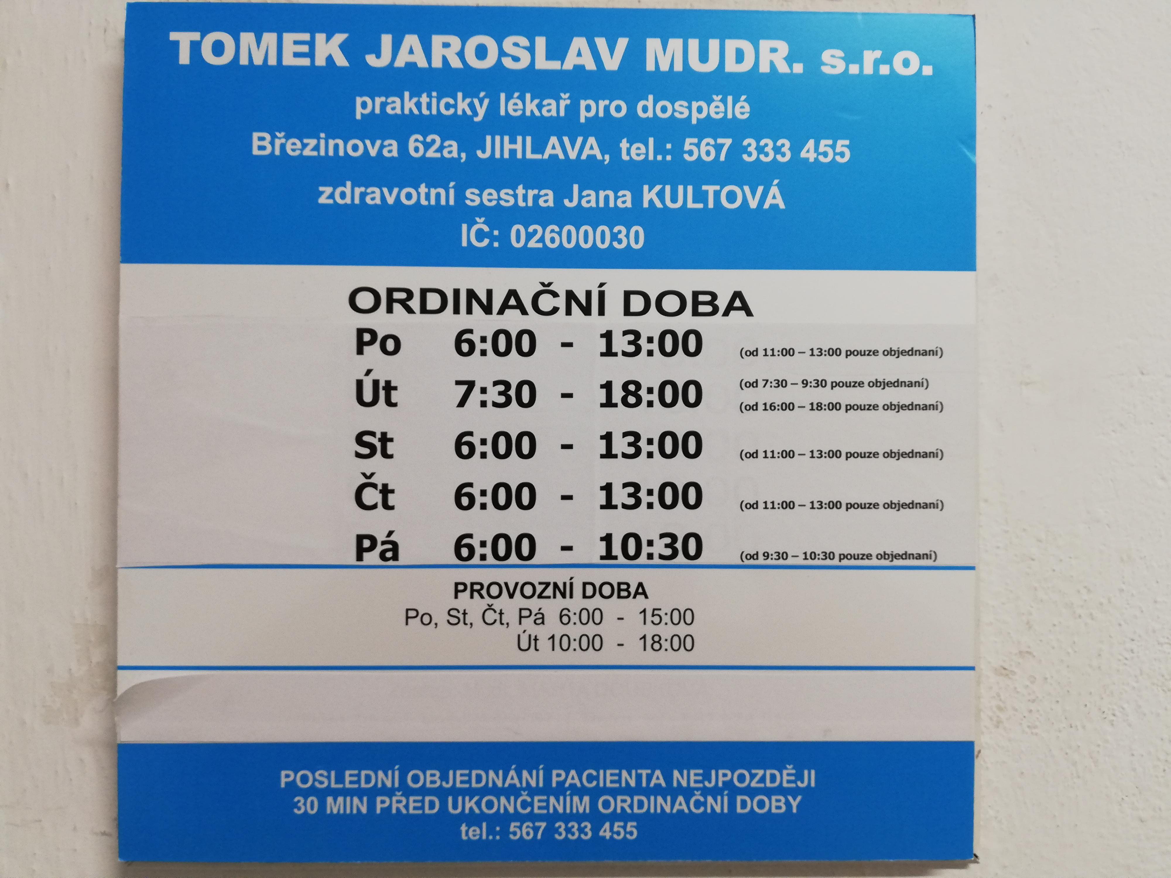 MUDr. Jaroslav Tomek foto 2