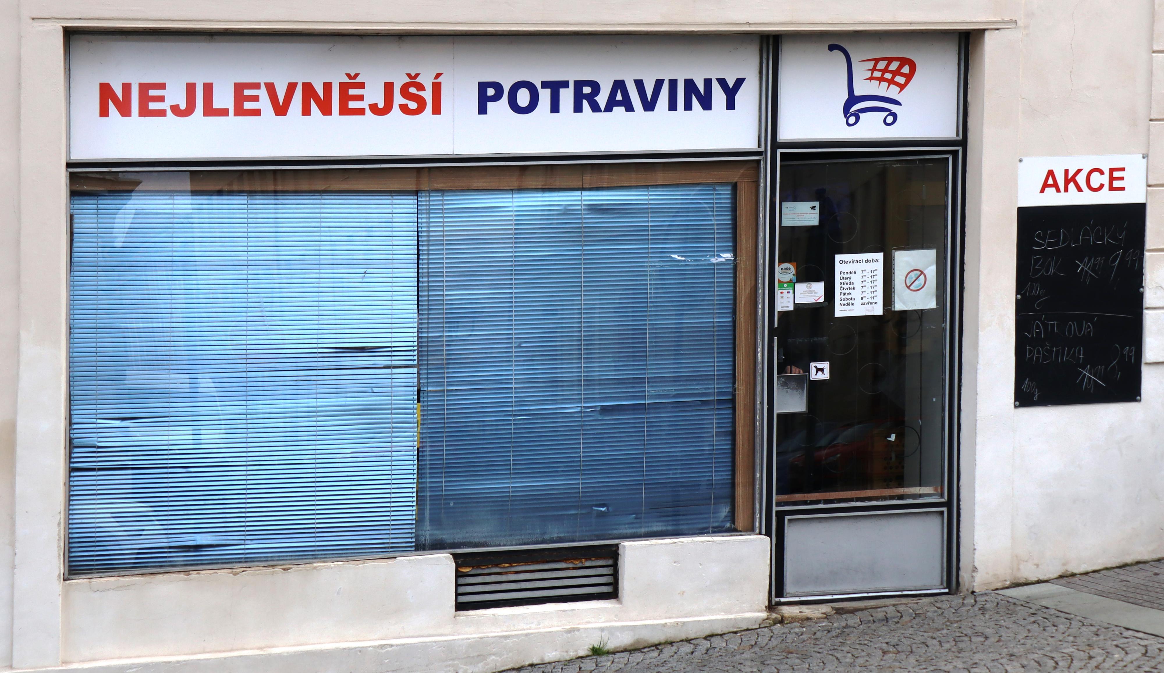 Nejlevnější potraviny Flaška