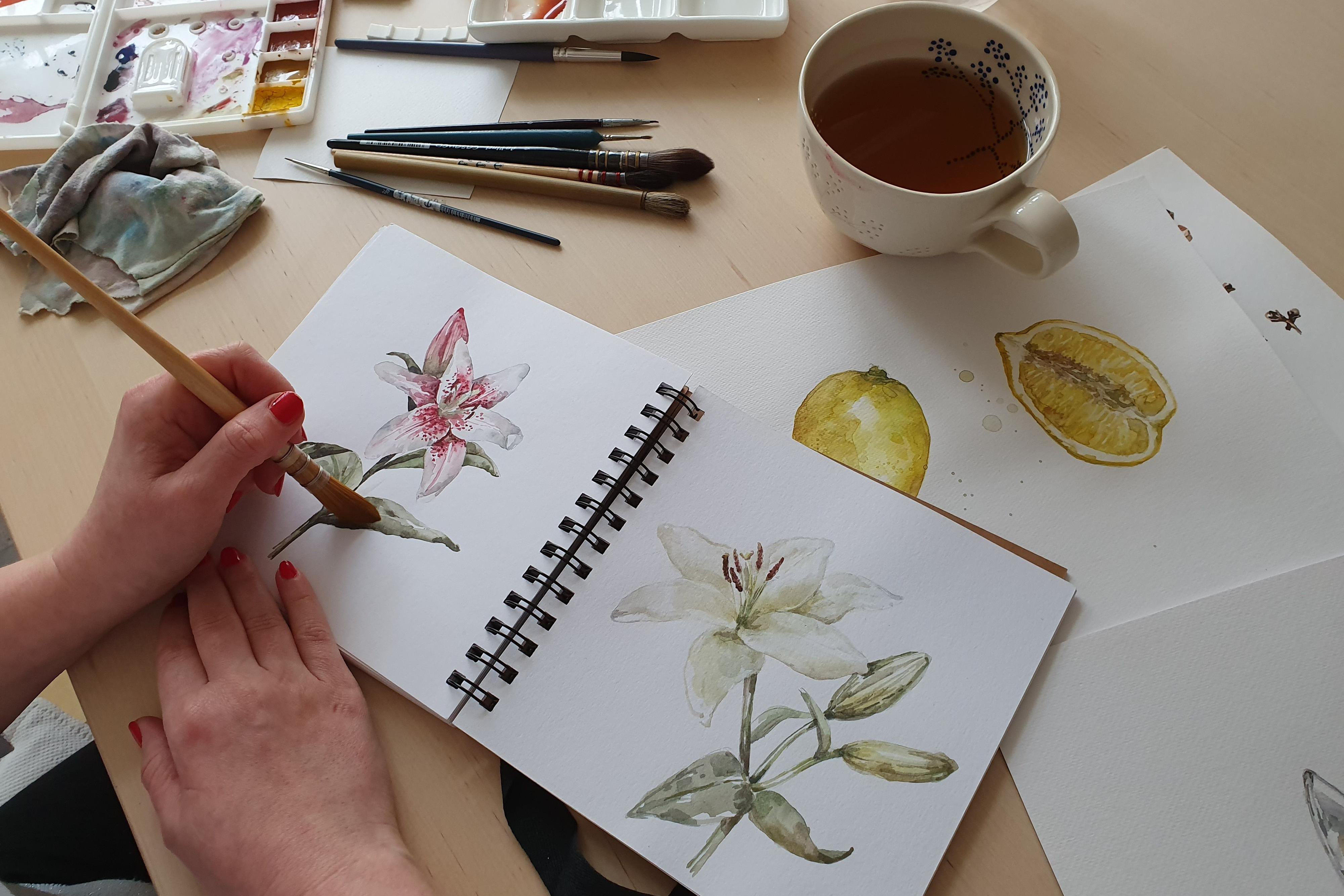 Mgr. Jitka Zajíčková - akvarel a výtvarné kurzy