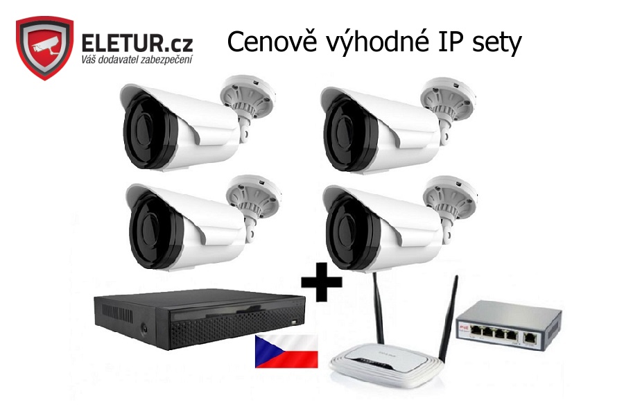 Kompletní IP kamerové sety