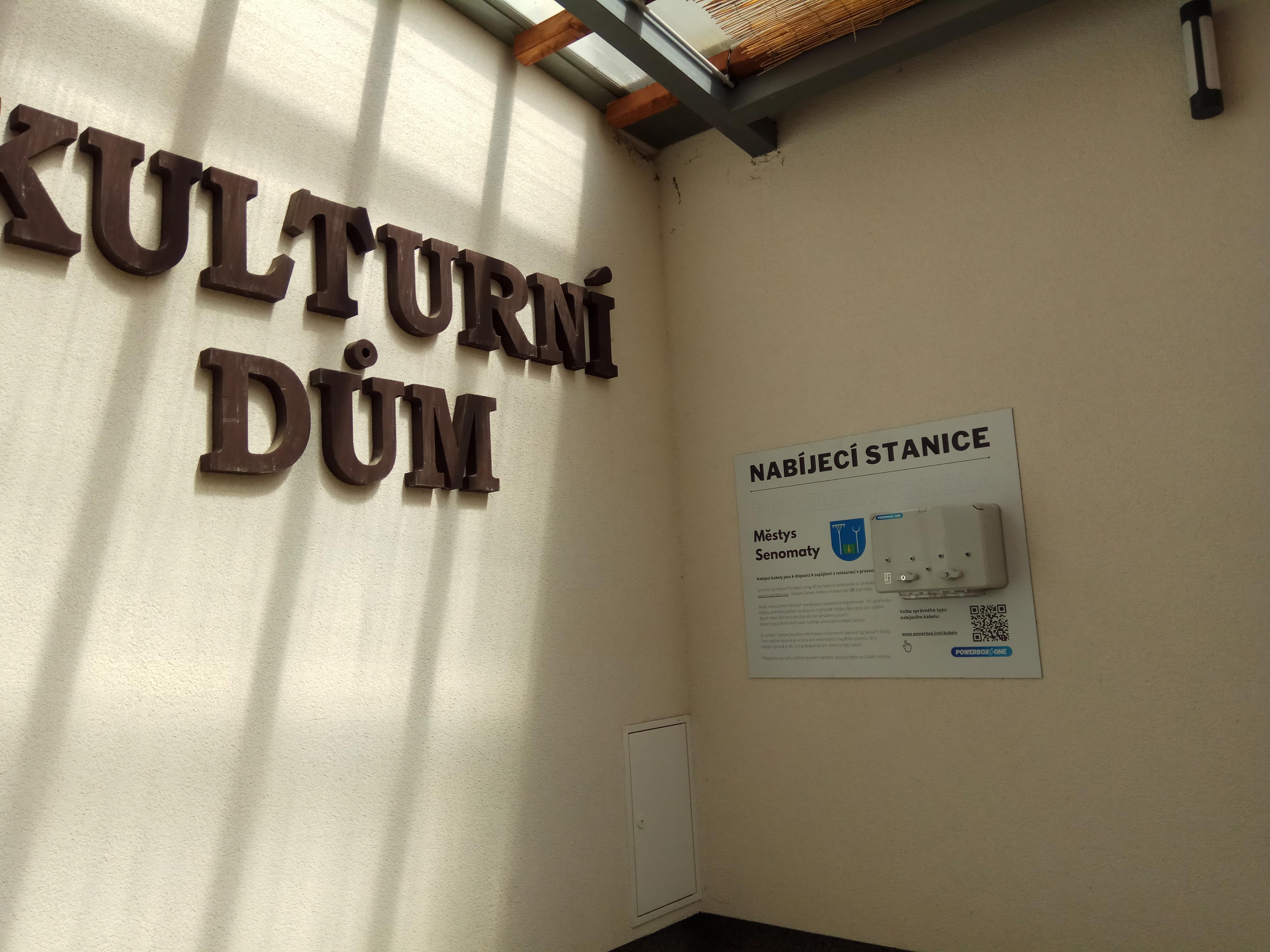 Nabíjecí stanice Kulturní dům Senomaty