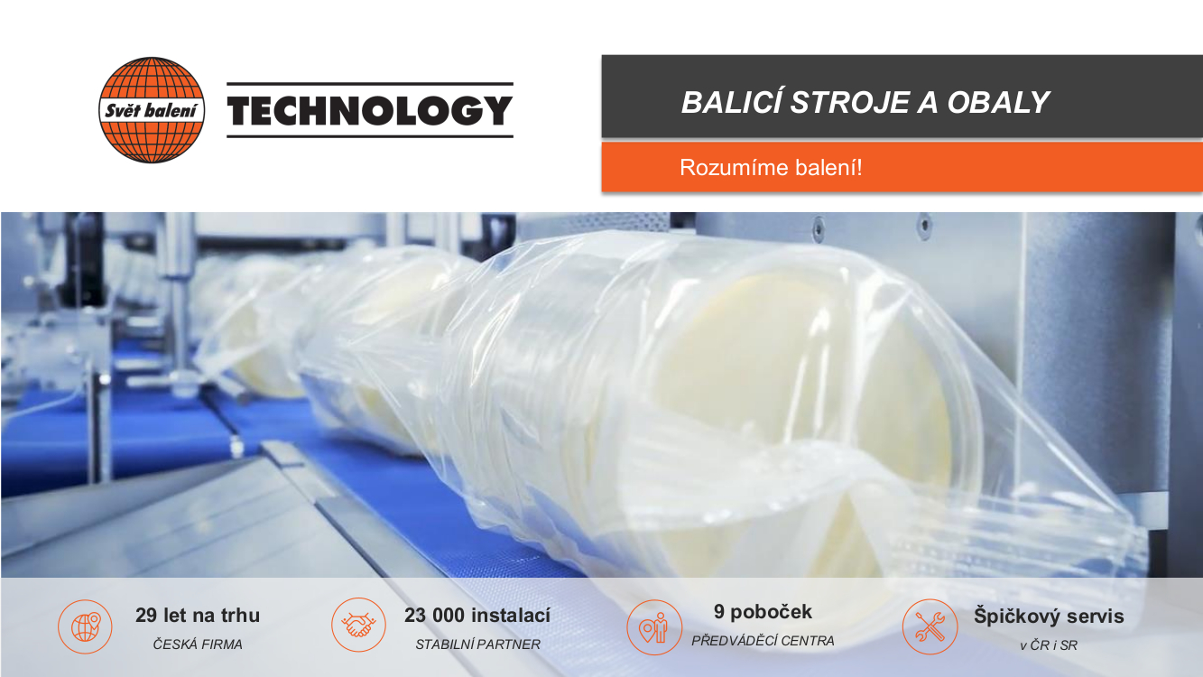 TECHNOLOGY - balicí stroje, obalové materiály foto 2