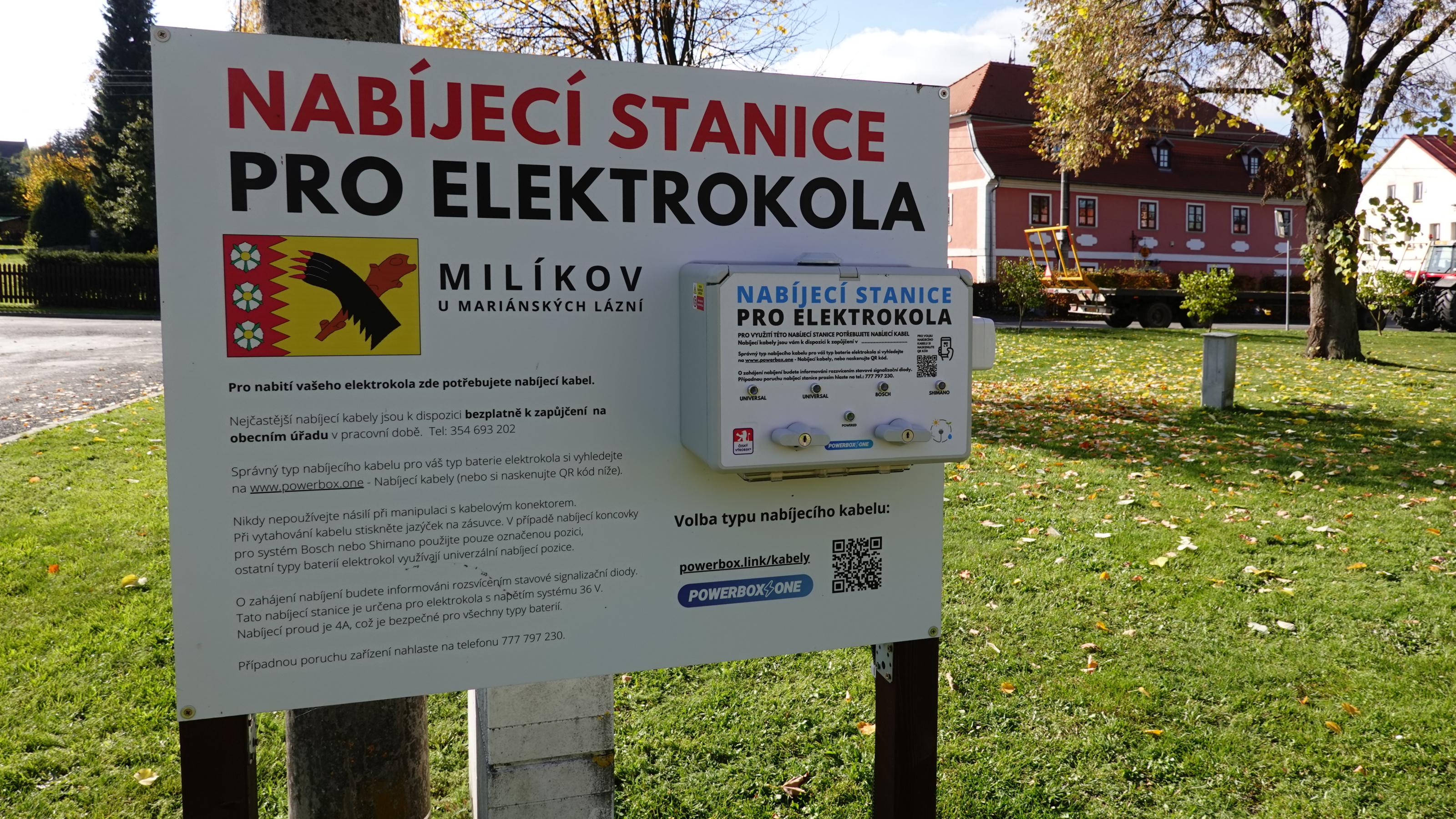 Nabíjecí stanice Obec Milíkov