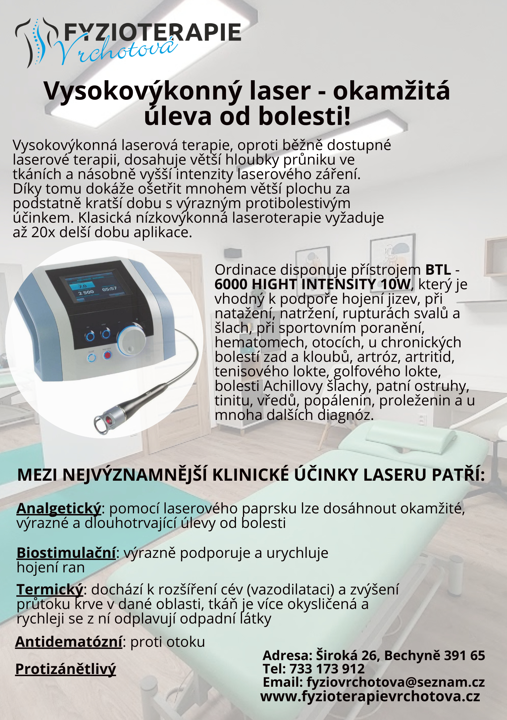 Fyzioterapie Vrchotová - vysokovýkonný laser foto 3