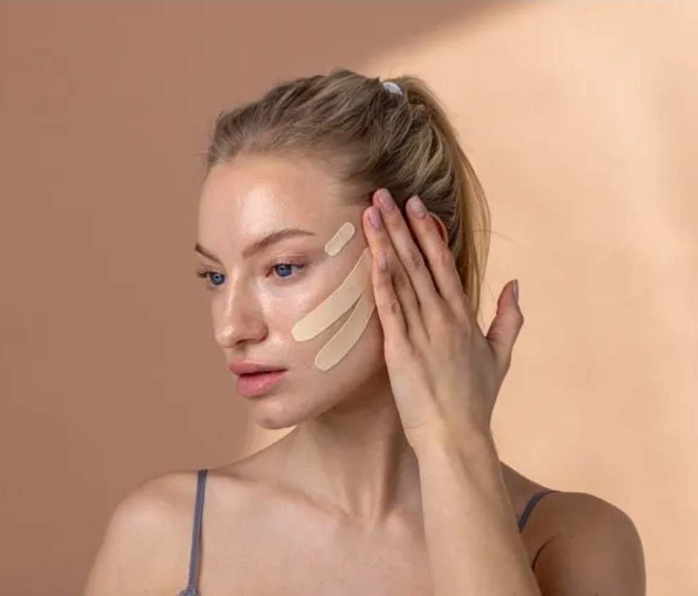 Kosmetické tejpování obličeje