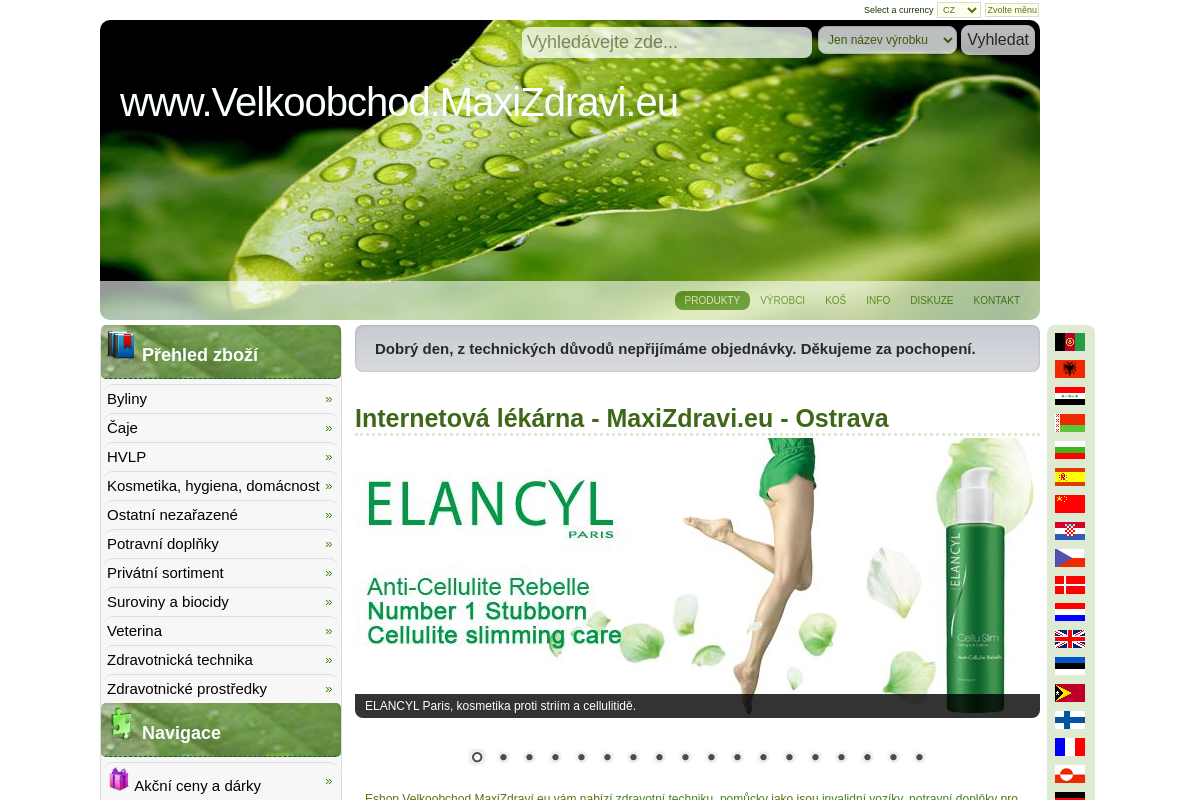 Velkoobchod.maxizdravi.eu