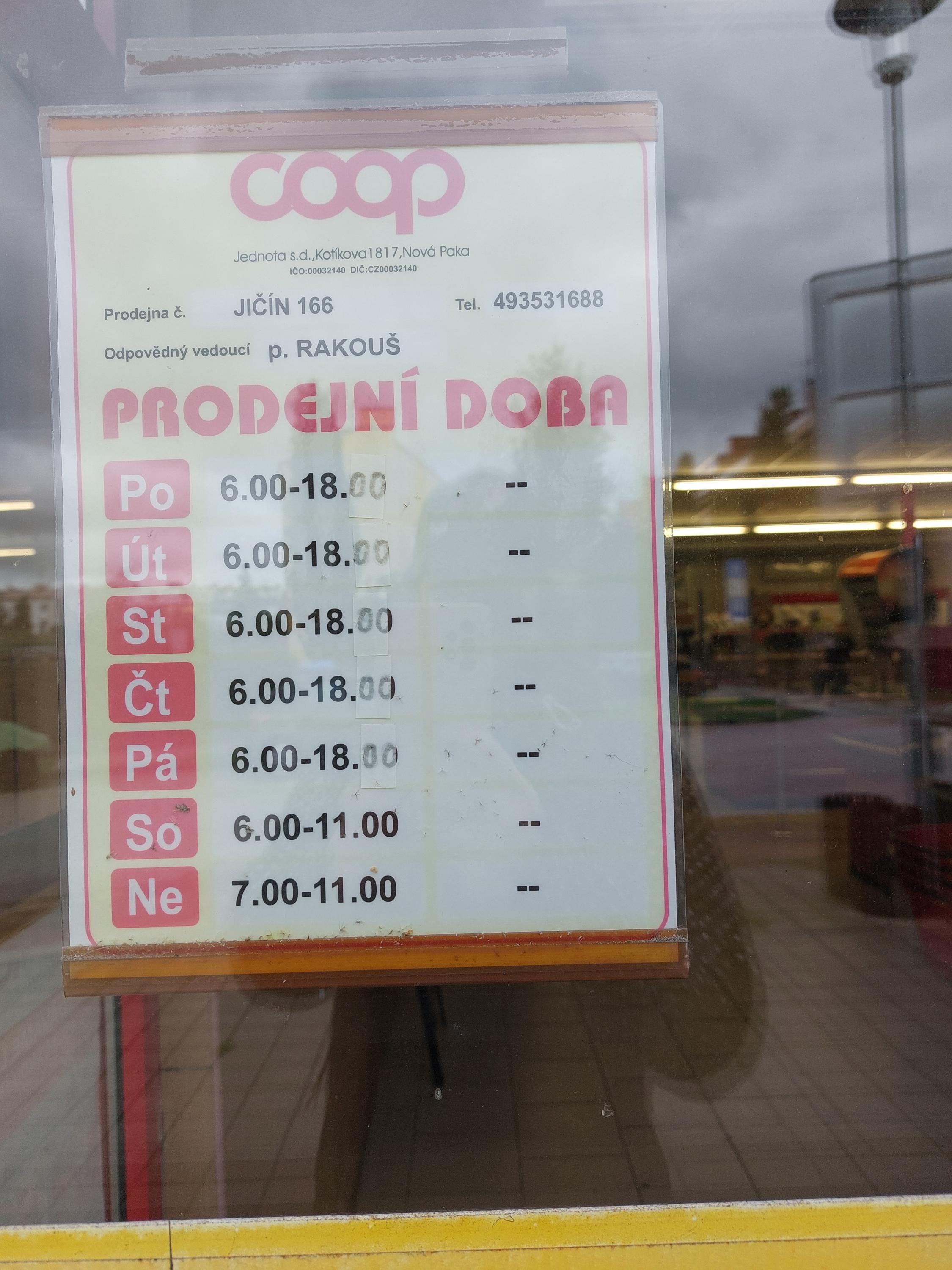 Jednota, spotřební družstvo Nová Paka - COOP foto 2