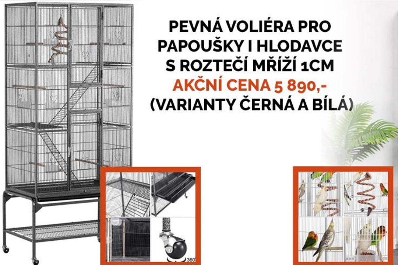 Velká kovová voliéra,výběh pro hlodavce i papoušky