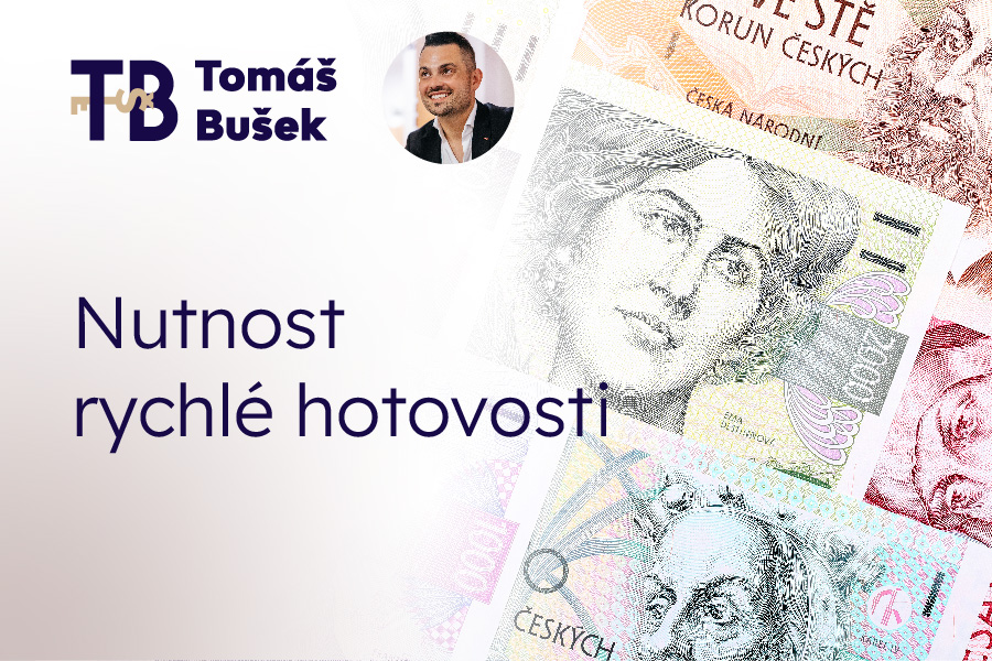 Nutnost rychlé hotovosti