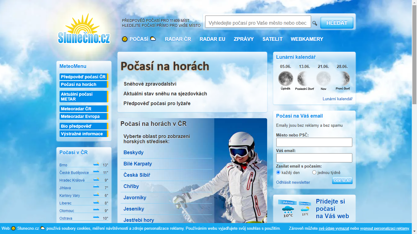 Předpověď počasí Slunecno.cz foto 3