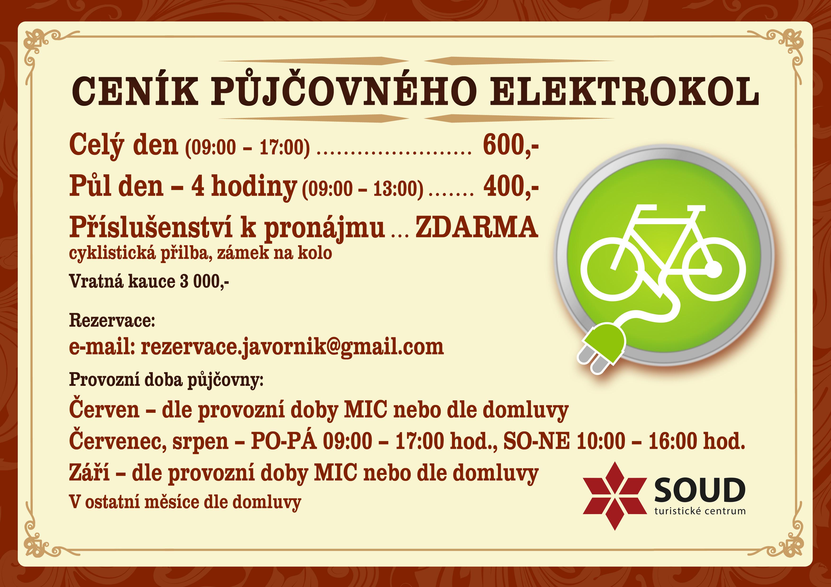 Půjčovna elektrokol Javorník foto 4