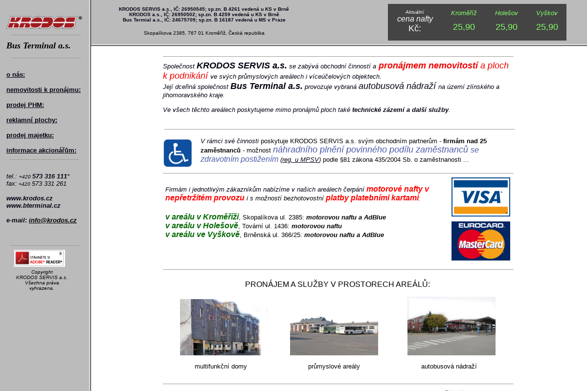 Reklamní plochy - KRODOS SERVIS