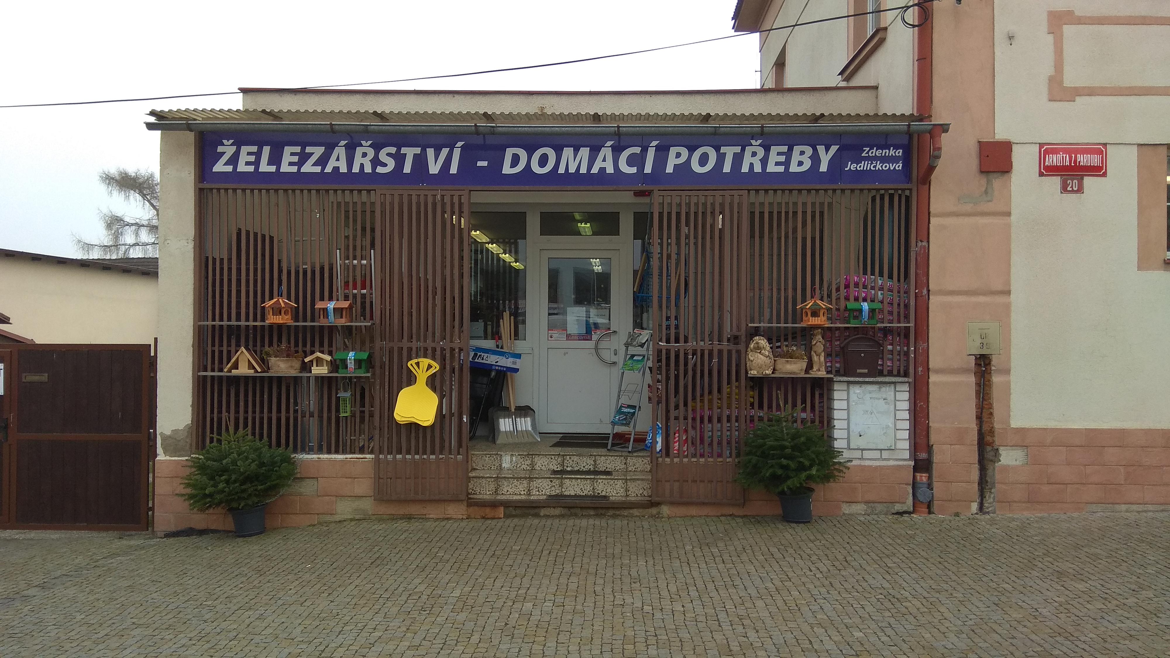 Zdenka Jedličková - železářství, domácí a zahradnické potřeby