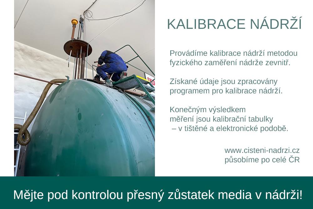 Kalibrace nádrží