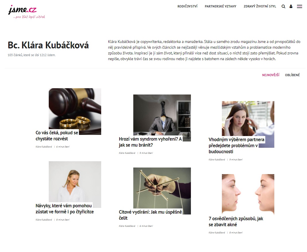Webařka Klára Kubáčková foto 4