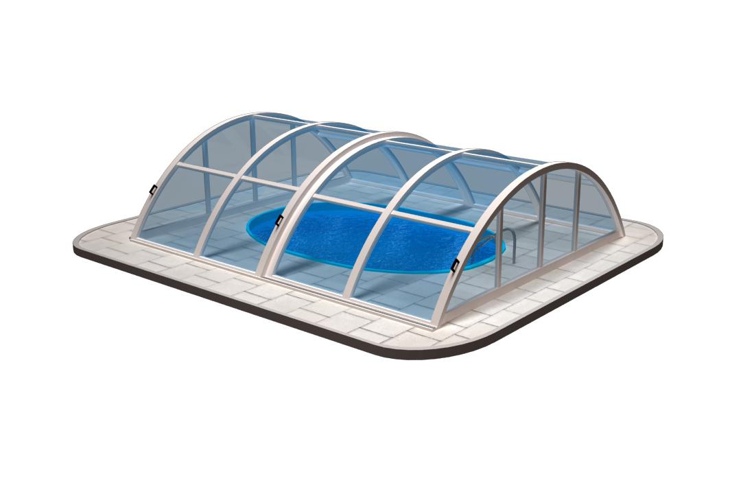 Bazén 4 x 3 m (kompletní set se zastřešením)