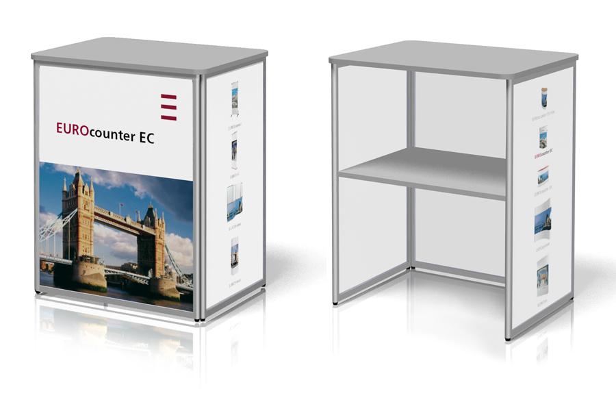 Mobilní prezentační stolky a pulty