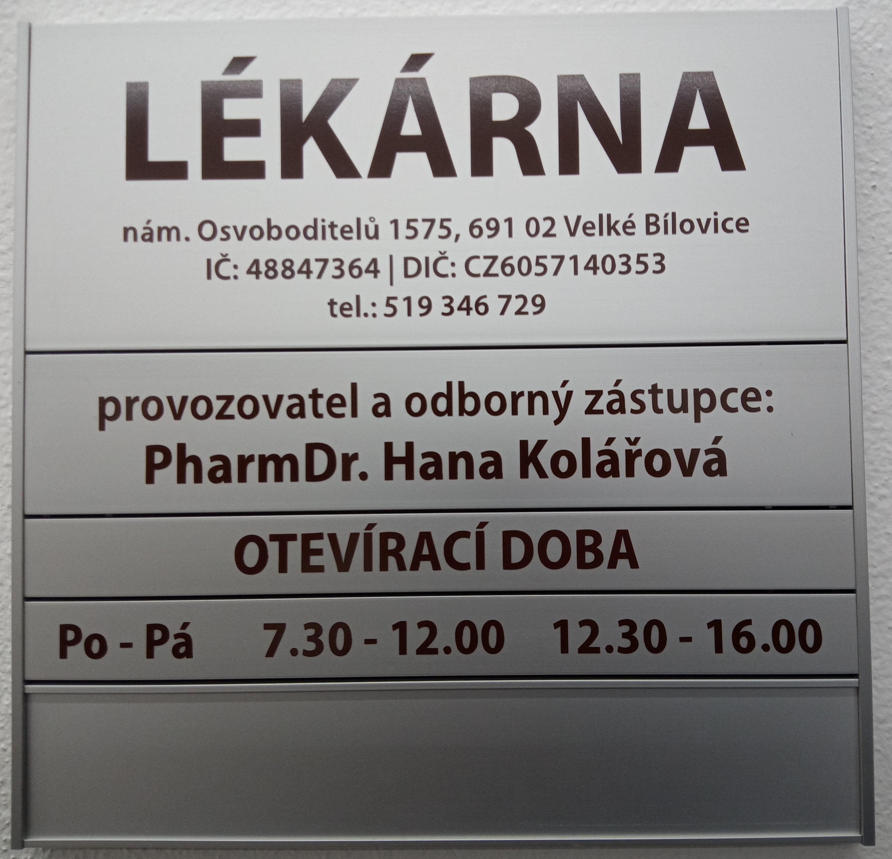 Lékárna Velké Bílovice foto 4