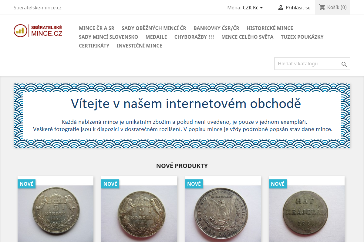 Sberatelske-mince.cz