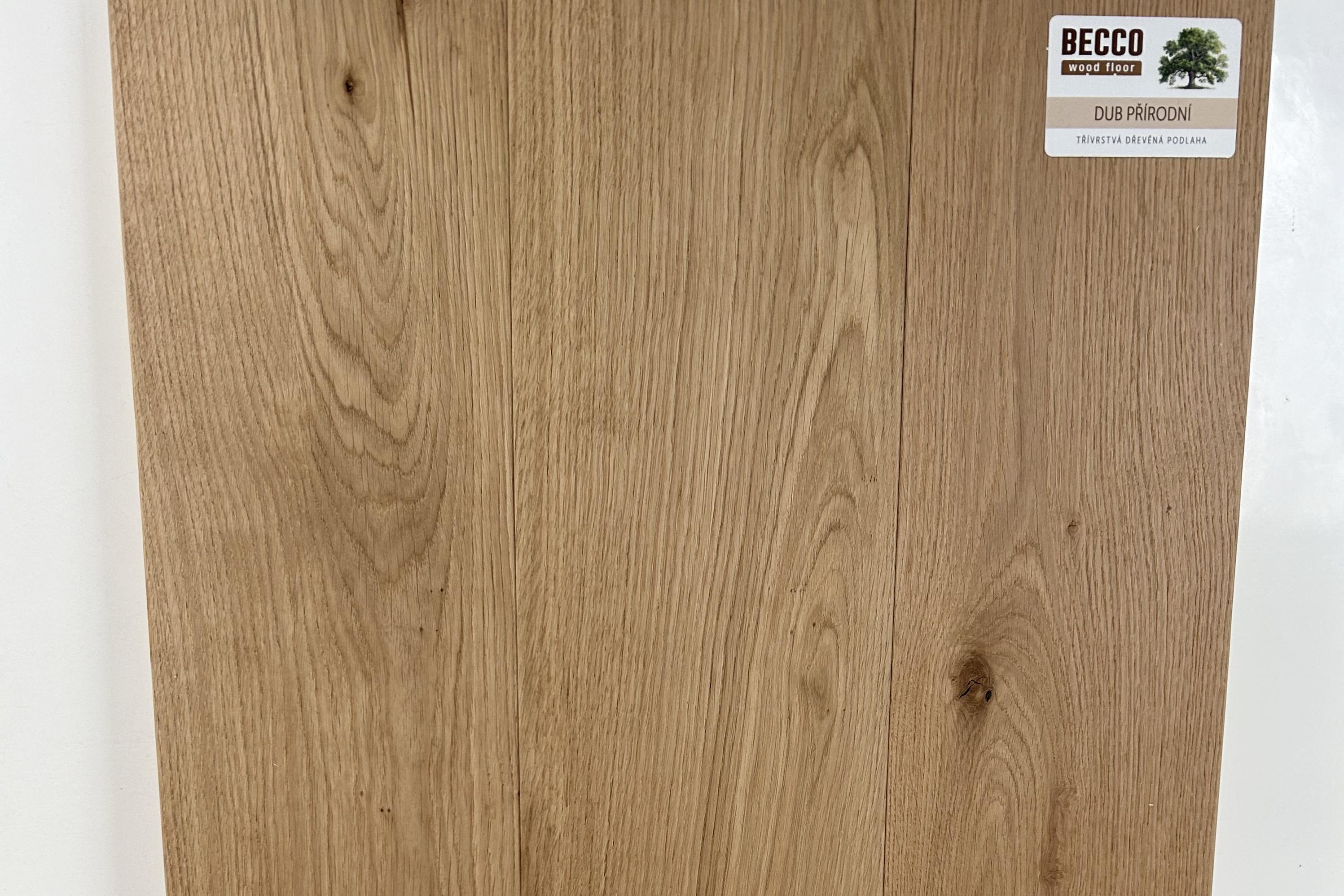 Třívrstvá dřevěná podlaha - DUB PŘÍRODNÍ
