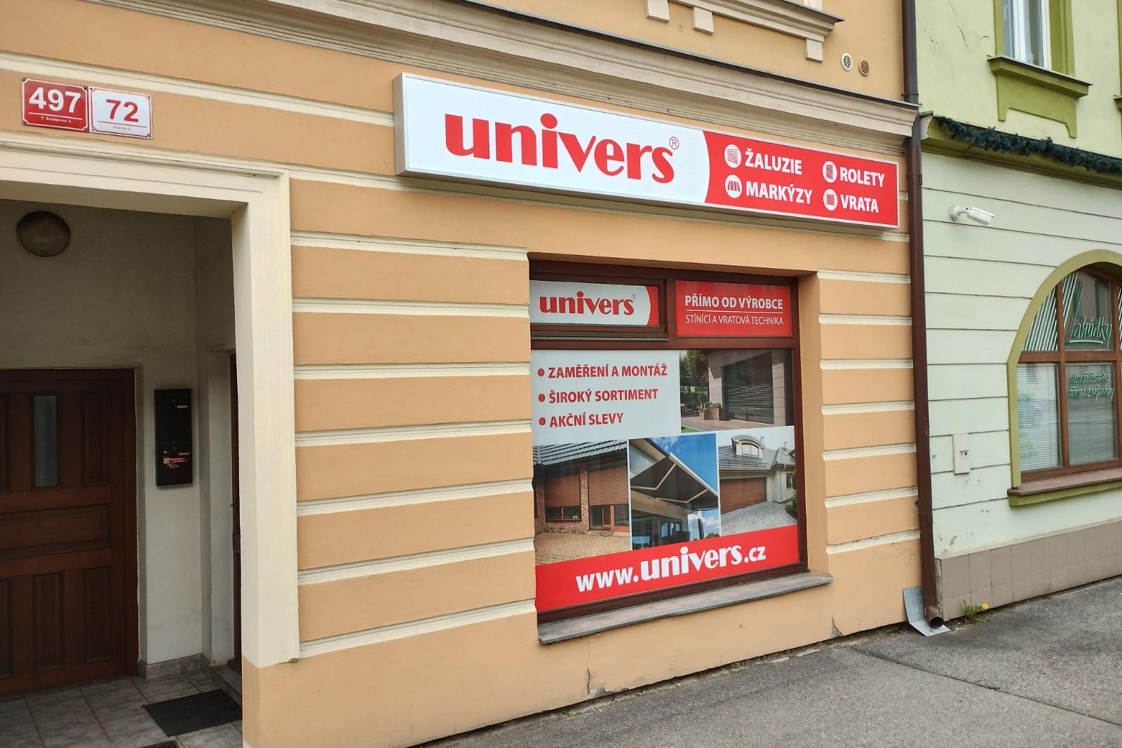 Univers, žaluzie - markýzy - rolety - garážová vrata
