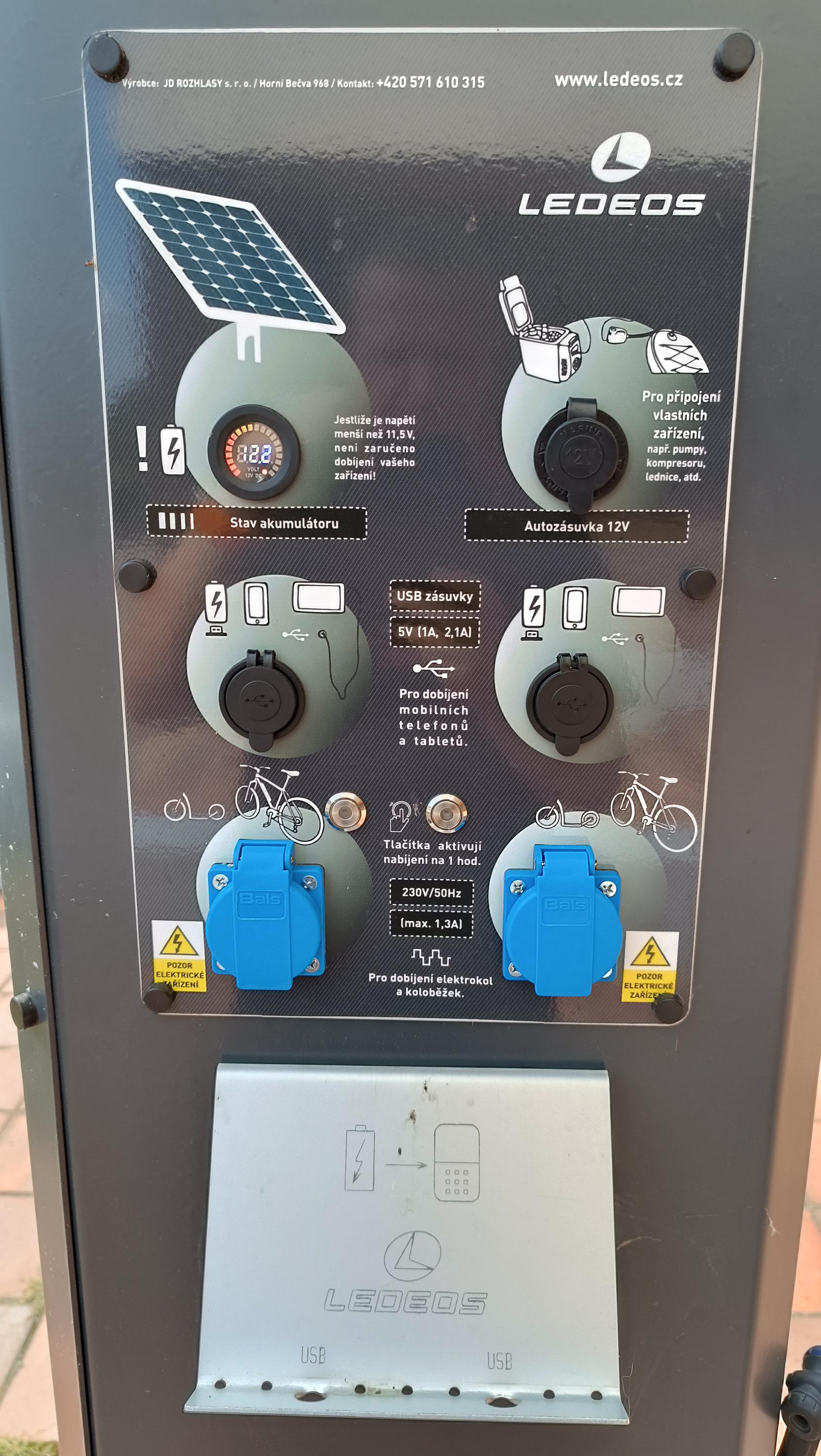 Nabíjecí stanice pro elektrokola Planetárium foto 4