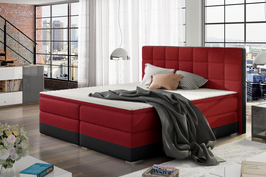 Čalouněná dvoulůžková manželská postel Damaso