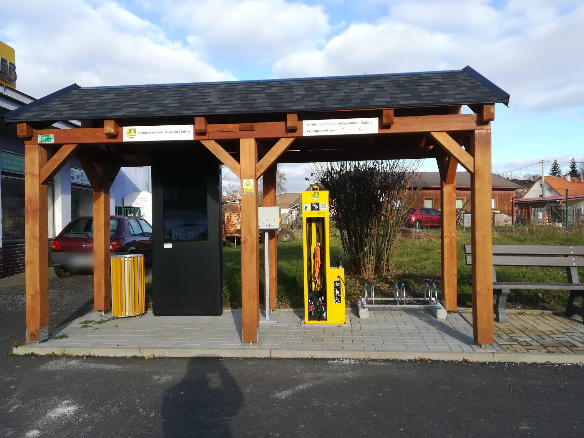 Nabíjecí stanice Obec Šabina